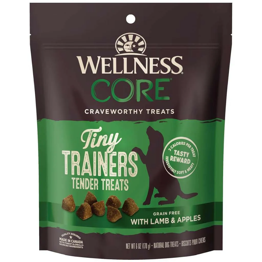 Wellness CORE Tiny Trainers Tender Grain Free Lamb & Apple Dog Treats (6 oz)