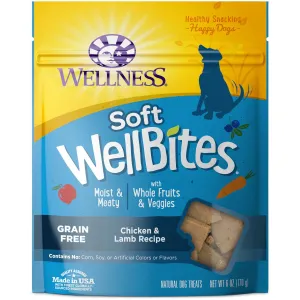 Wellness Natural Grain Free Wellbites Chicken and Lamb Recipe Dog Treats