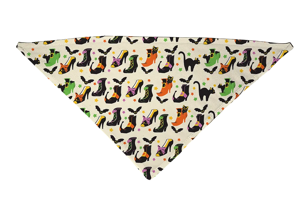 Witch's Shoes Color Dog Bandana