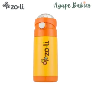 Zoli d.lite Vacuum Insulated Straw Drink Bottle 10oz - Orange