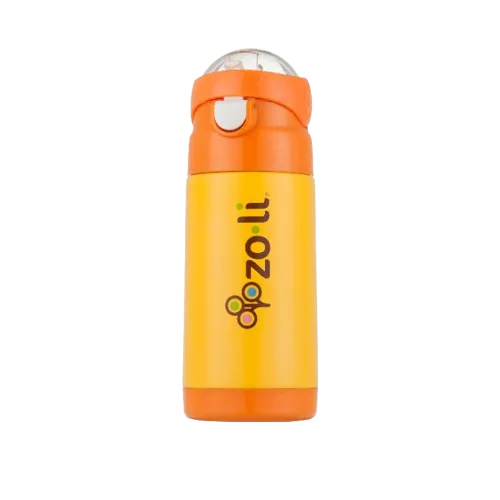 Zoli d.lite Vacuum Insulated Straw Drink Bottle 10oz - Orange